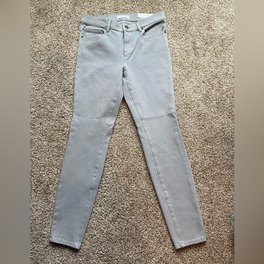 LOFT, grey skinny jeans, size 28